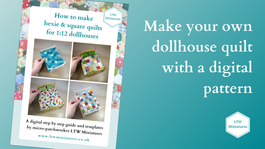 Make your own dollhouse quilt with a digital pattern