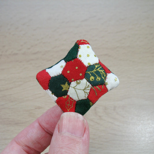 Christmas Patchwork Cushion
