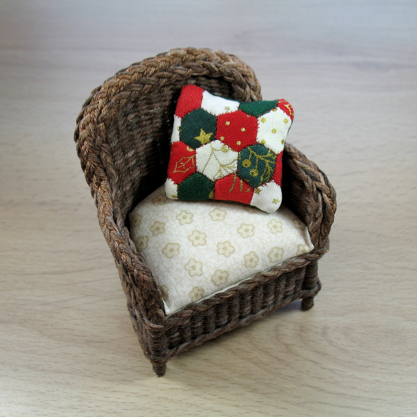 Christmas Patchwork Cushion